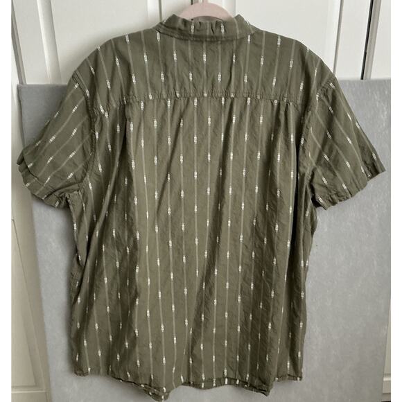Mutual Weave Mens Shirt Size 2XL Green Short Sleeve Button Down Casual - Picture 2 of 10
